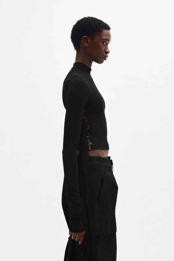 Ann Demeulemeester Wivan Cropped Long Sleeve Top