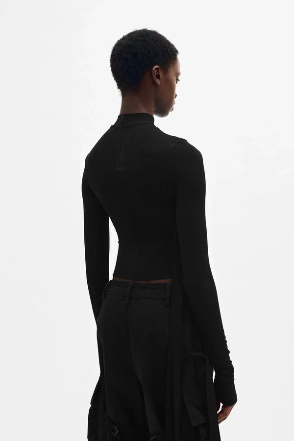 Ann Demeulemeester Wivan Cropped Long Sleeve Top