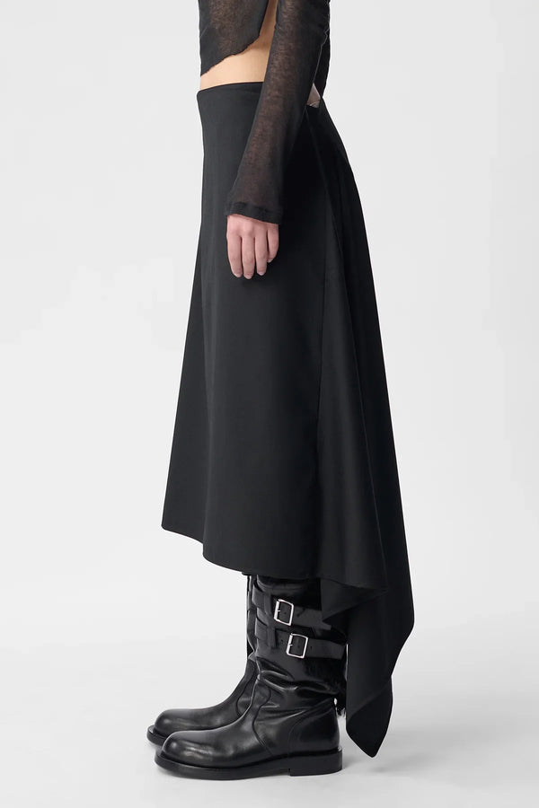Ann Demeulemeester Ylva Midi Wrap Skirt