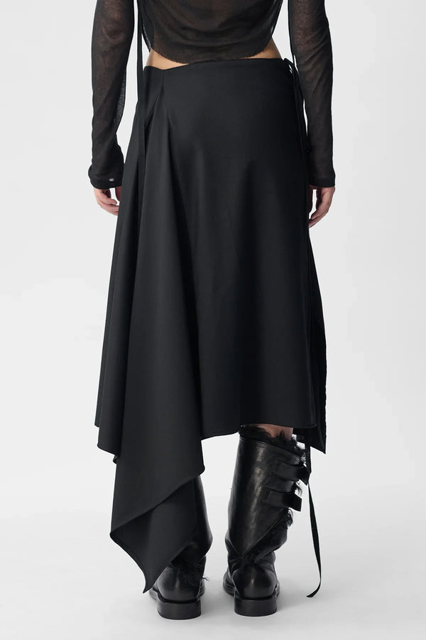 Ann Demeulemeester Ylva Midi Wrap Skirt