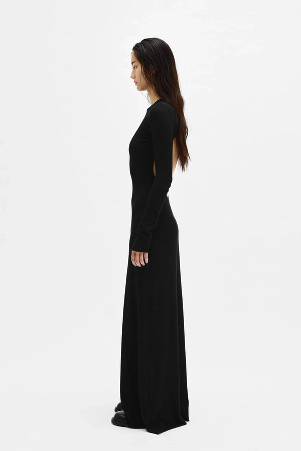 Ann Demeulemeester Eva Long Open Back Knitted Dress