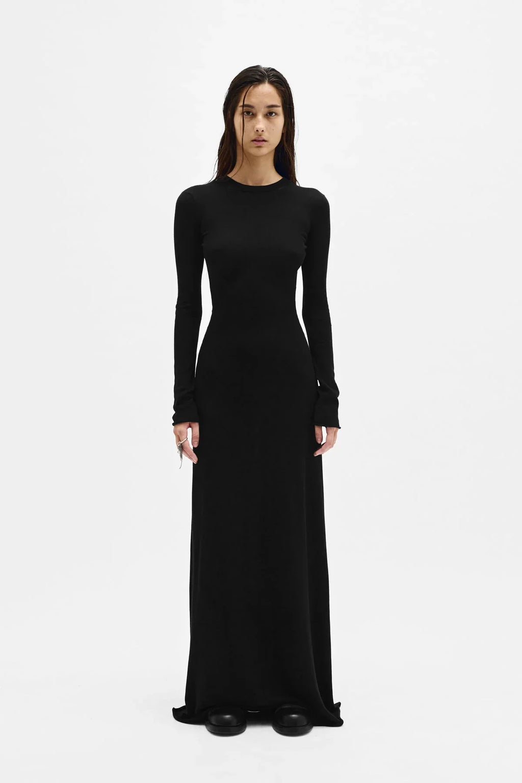 ann demeulemeester Eva Long Open Back Knitted Dress