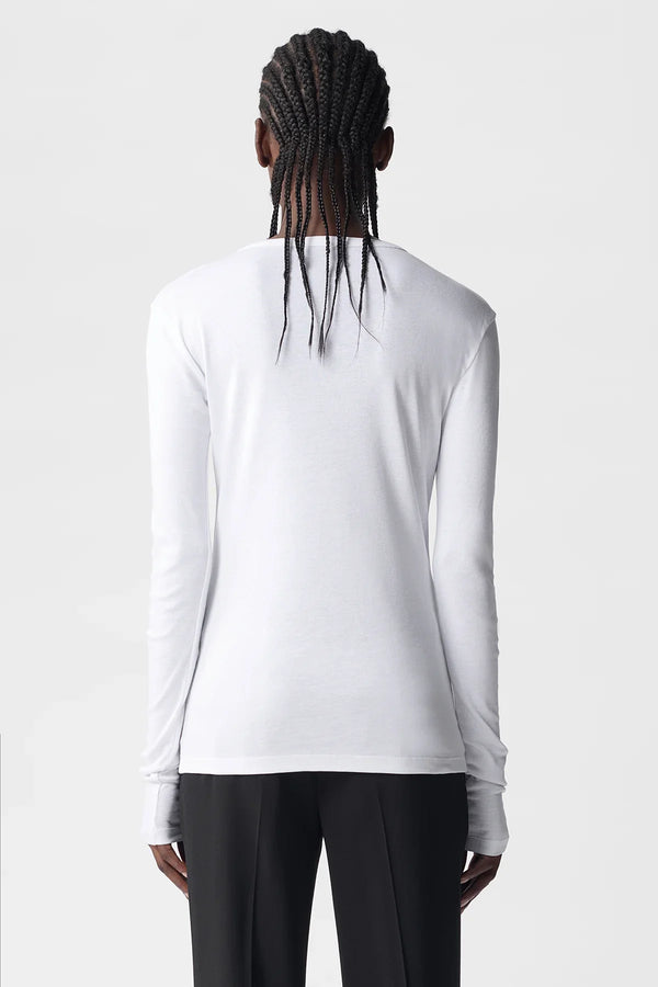 Ann Demeulemeester Fiene Printed Long Sleeve T-Shirt