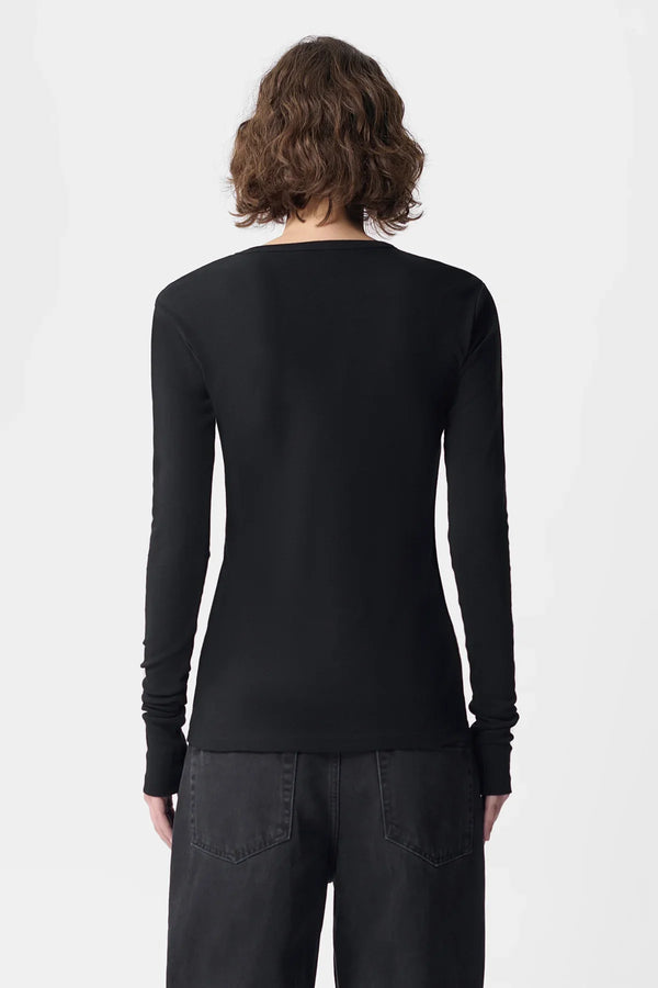Ann Demeulemeester Fiene Printed Long Sleeve T-Shirt