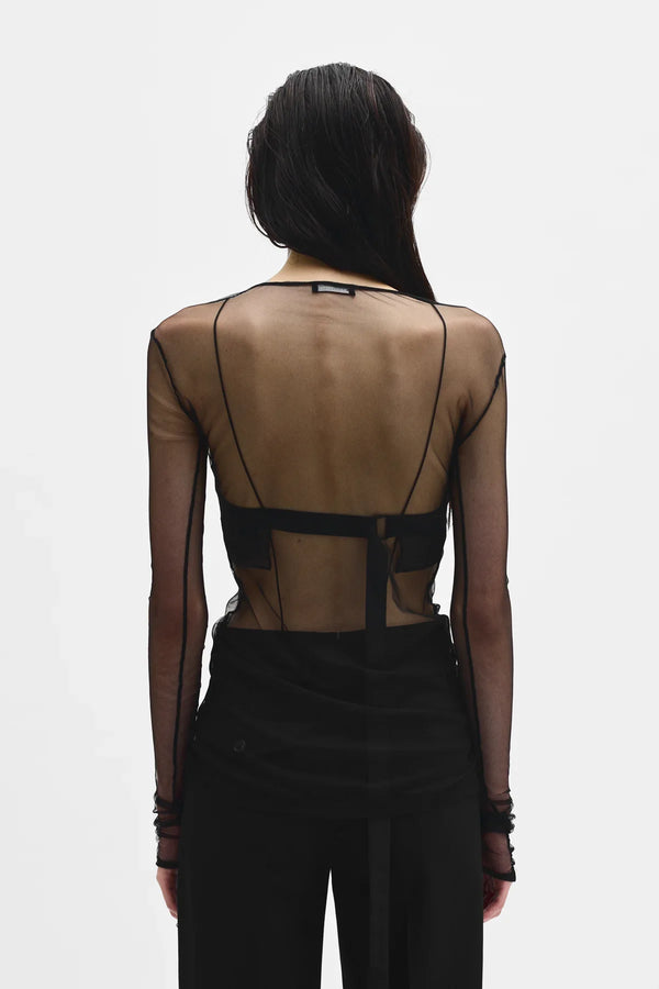 Ann Demeulemeester Fiene ''Sunset Bleeding'' Long Sleeve Top