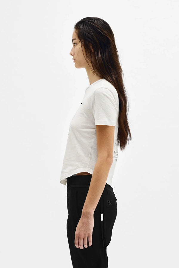 Ann Demeulemeester Georgette ''Till The End'' Micro T-shirt