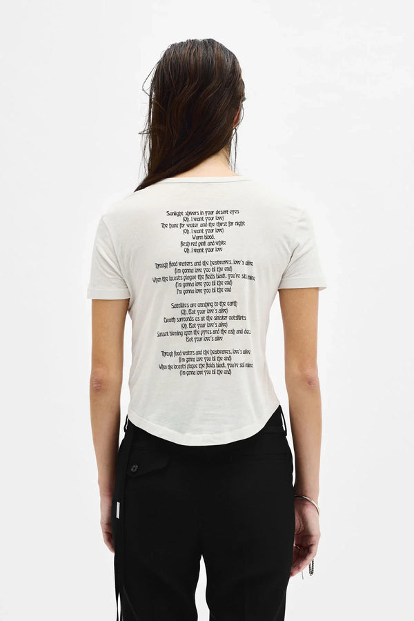 Ann Demeulemeester Georgette ''Till The End'' Micro T-shirt