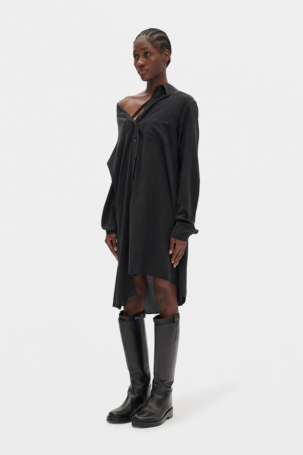 Ann Demeulemeester Halina Drop Shoulder Shirt Dress