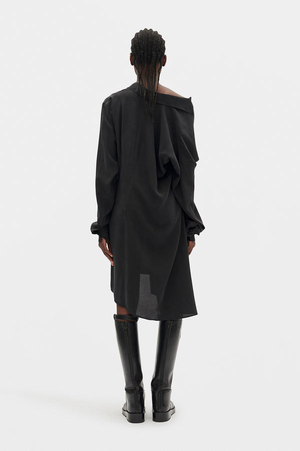 Ann Demeulemeester Halina Drop Shoulder Shirt Dress