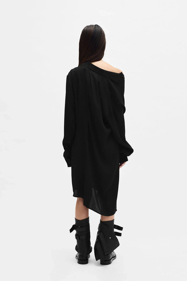 Ann Demeulemeester Halina Drop Shoulder Shirt Dress