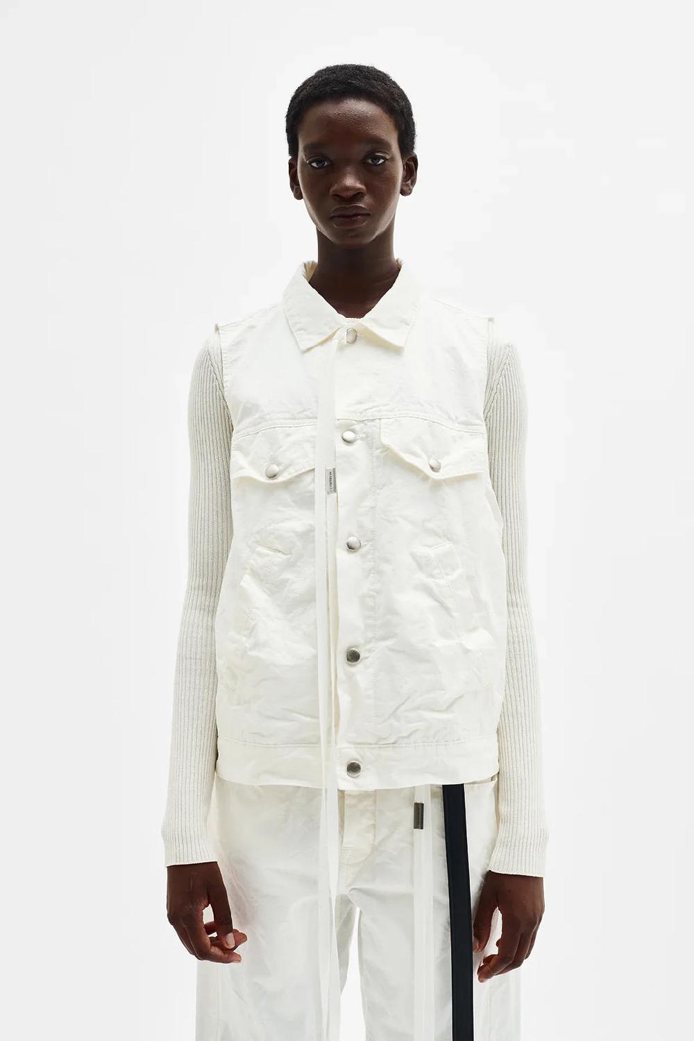 ann demeulemeester Juliette 5 Pocket High Comfort Sleeveless Jacket