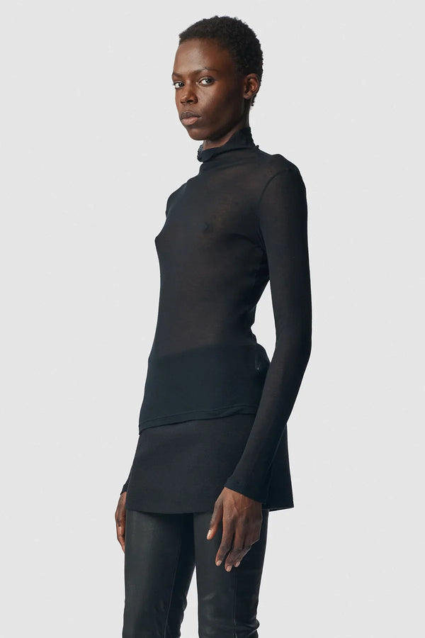 Ann Demeulemeester Kaisu Standard Fit Long Sleeve Turtle Neck Tee