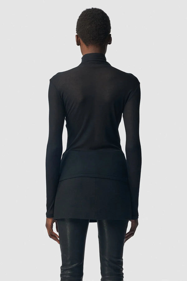 Ann Demeulemeester Kaisu Standard Fit Long Sleeve Turtle Neck Tee