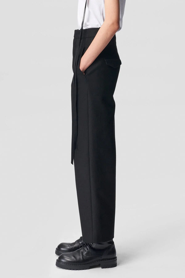 Ann Demeulemeester Kylie Cropped High Waist Trousers