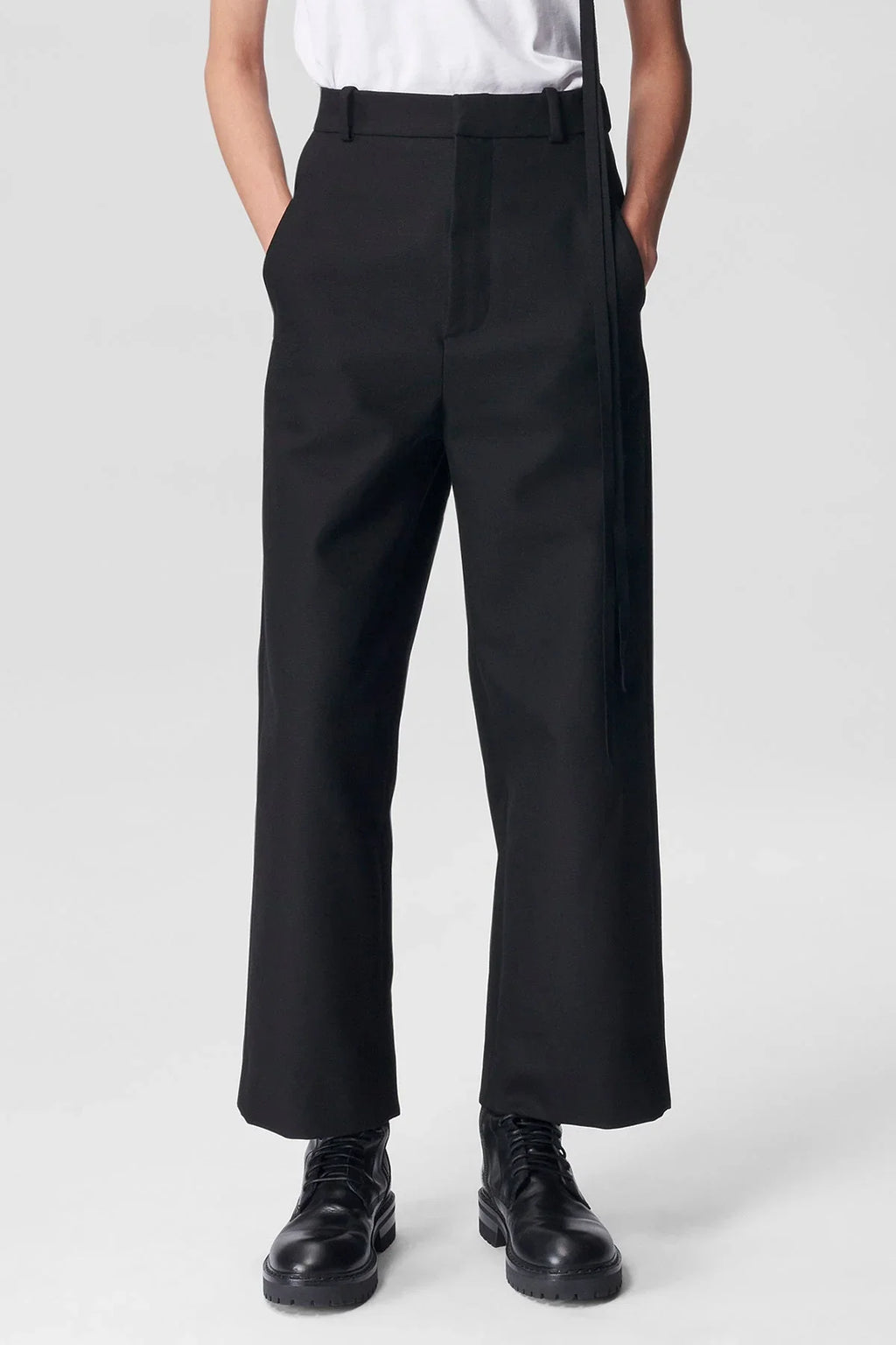 ann demeulemeester Kylie Cropped High Waist Trousers