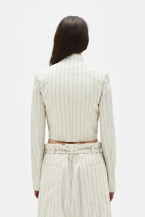 Ann Demeulemeester Mami Cropped Stand Collar Blouson