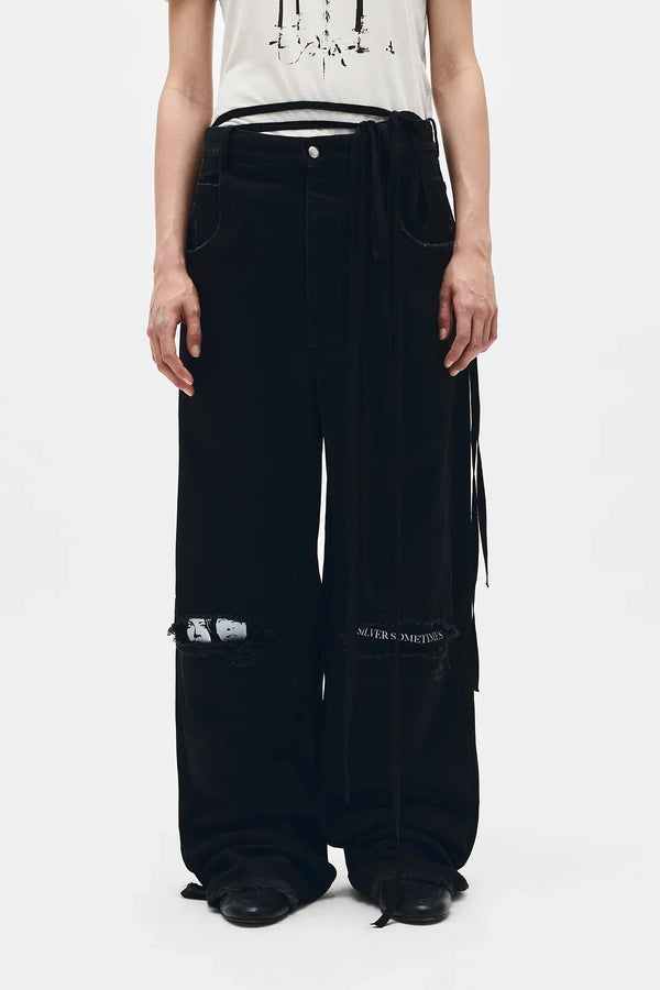 Ann Demeulemeester Polly 5 Pocket Distressed High Comfort Jeans