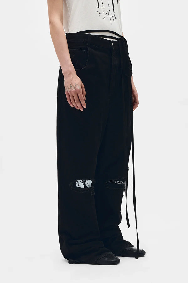 Ann Demeulemeester Polly 5 Pocket Distressed High Comfort Jeans