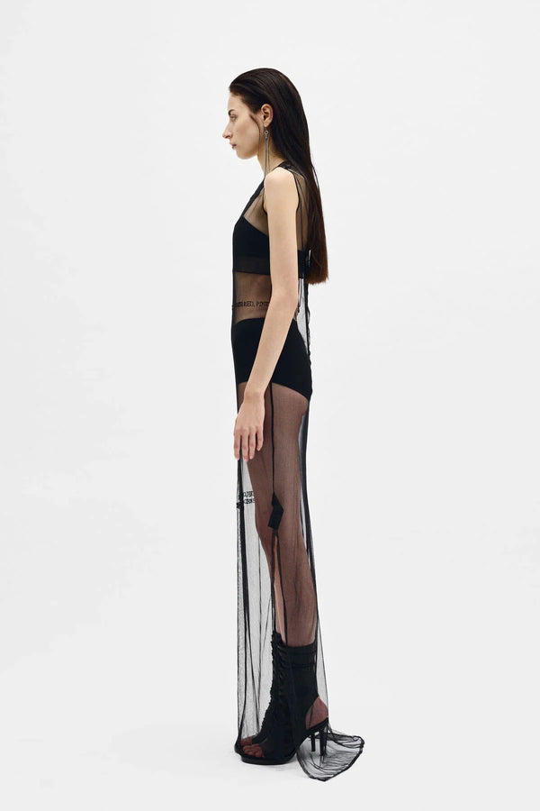 Ann Demeulemeester Seda Sleeveless ''Till The End'' Tulle Dress