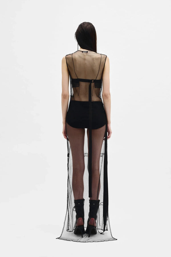 Ann Demeulemeester Seda Sleeveless ''Till The End'' Tulle Dress