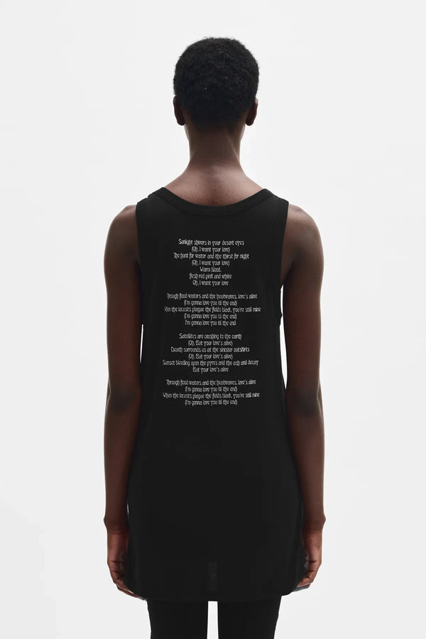 Ann Demeulemeester Seva ''Till The End'' Standard Tank Top