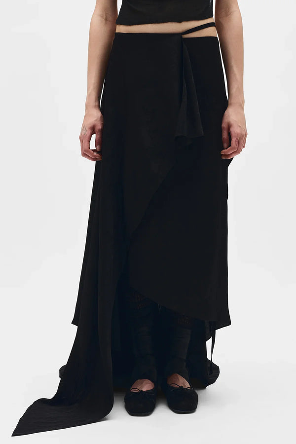 Ann Demeulemeester Sirka Deconstructed Asymmetric Skirt