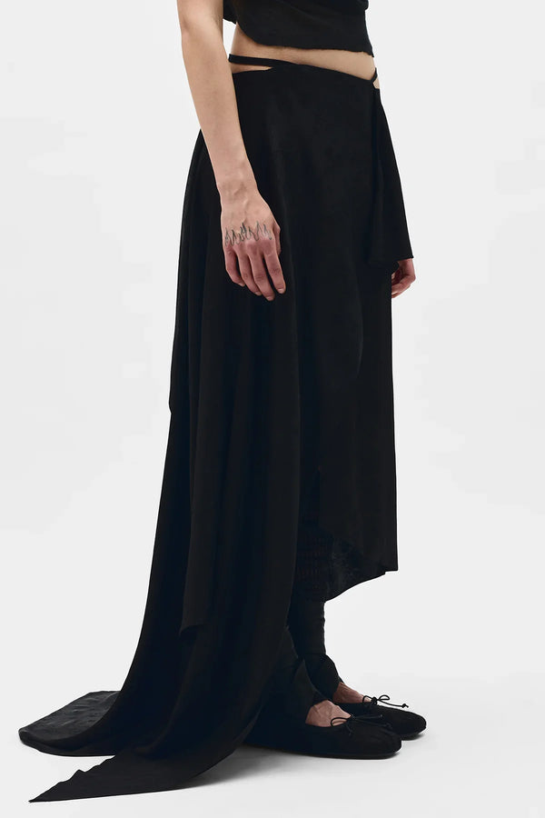 Ann Demeulemeester Sirka Deconstructed Asymmetric Skirt