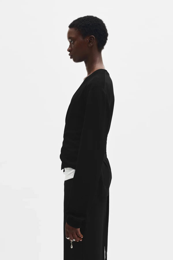 Ann Demeulemeester Zofia Asymmetric Spliced Cardigan