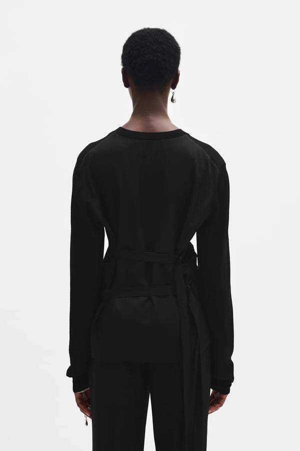 Ann Demeulemeester Zofia Asymmetric Spliced Cardigan