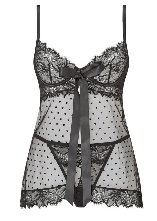 Ann Summers Bon Bon Babydoll Black