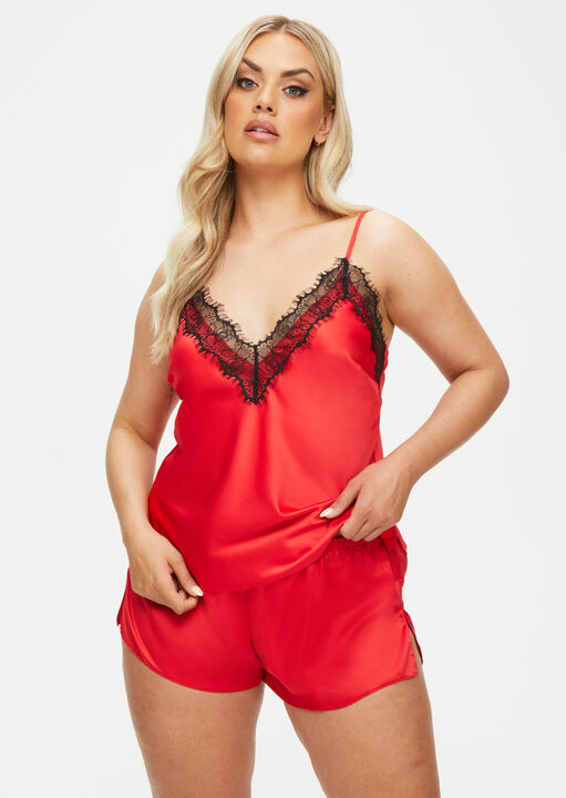 ann summers Cerise Cami Set Red