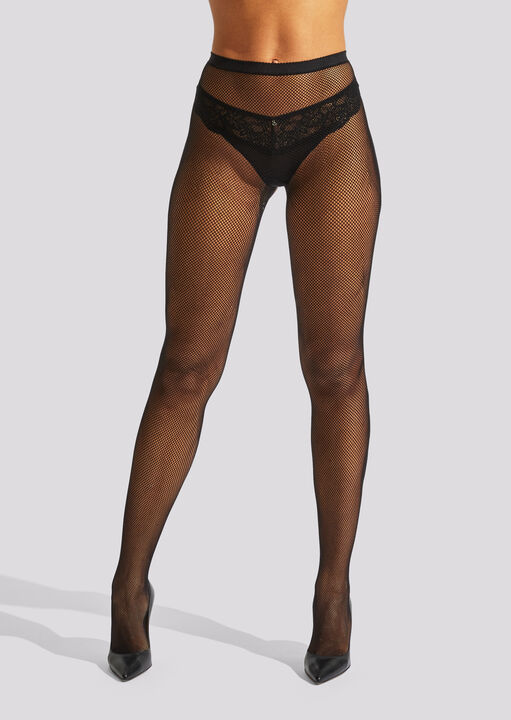 Ann Summers Crotchless Fishnet Tights Black