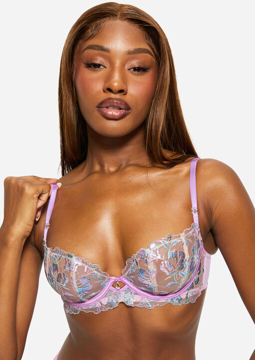 Ann Summers Euphoric Non Padded Balcony Bra Lilac