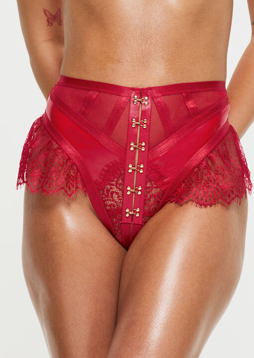 Ann Summers Exuberant Crotchless Set Red