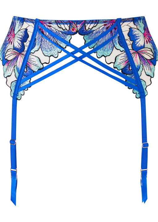 Ann Summers Fluorescence Suspender Belt Cobalt