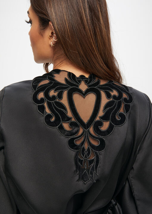 Ann Summers Heartening Robe Black
