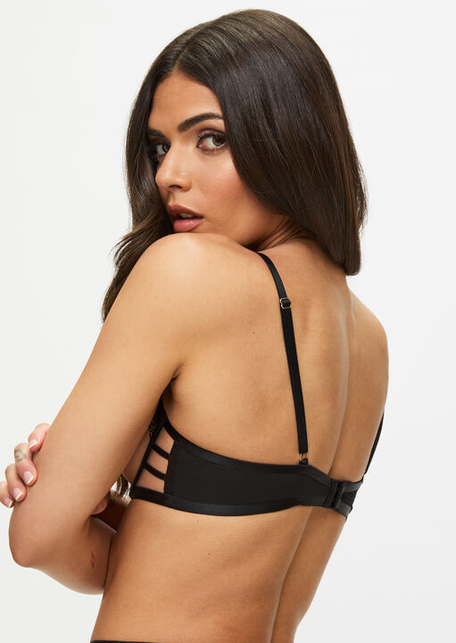 Ann Summers Incensing Non-Padded Balcony Bra Black