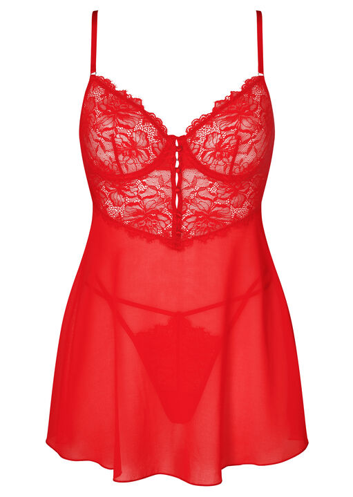 Ann Summers Iris Babydoll Set Red