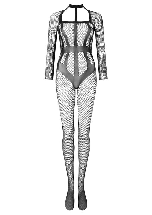 Ann Summers Jupiter Crotchless Bodystocking Black