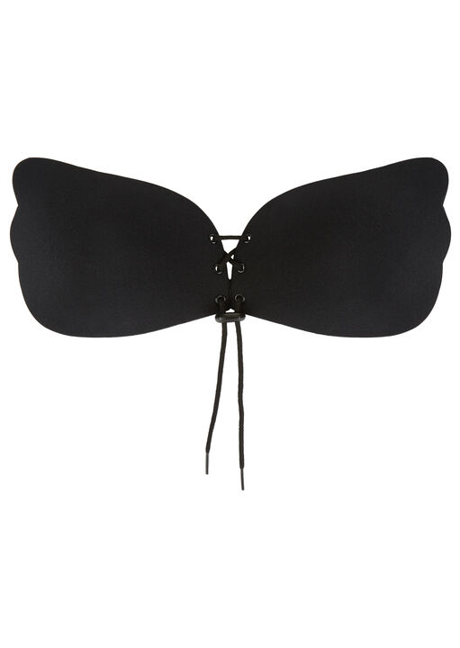 ann summers Lace-Up Stick On Bra Black