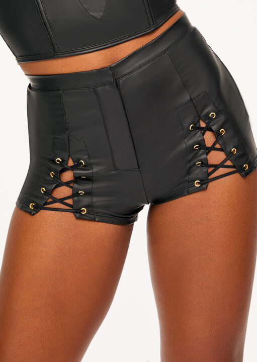 ann summers Limelight Lover PU Short Black