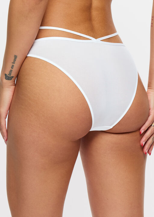 Ann Summers Lovers Lace Brazilian White