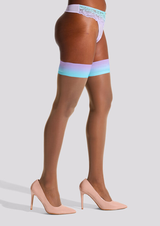 Ann Summers Ombre Top Hold Ups Teal