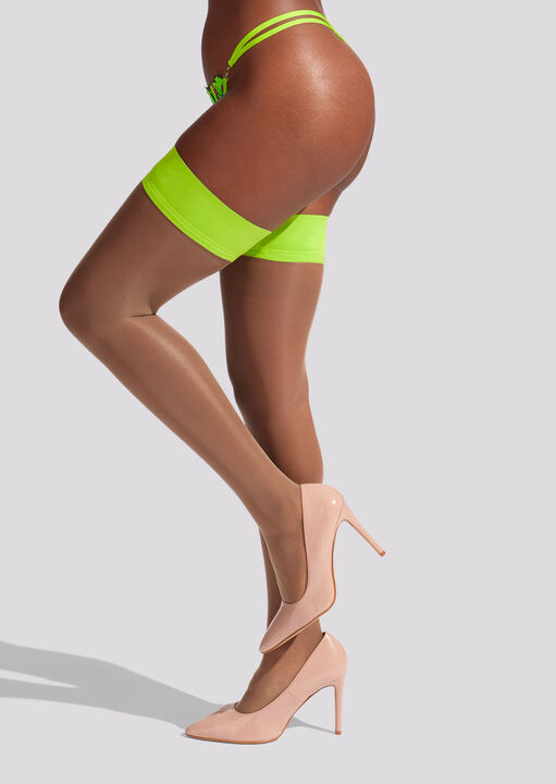 Ann Summers Plain Top Hold Ups Lime