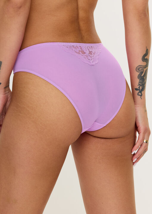 Ann Summers Sexy Lace Foiled Brazilian Lilac