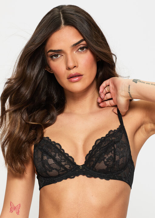 ann summers Sexy Lace Non Padded Plunge Bra Black