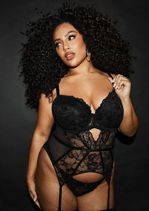 ann summers Sexy Lace Padded Basque Black