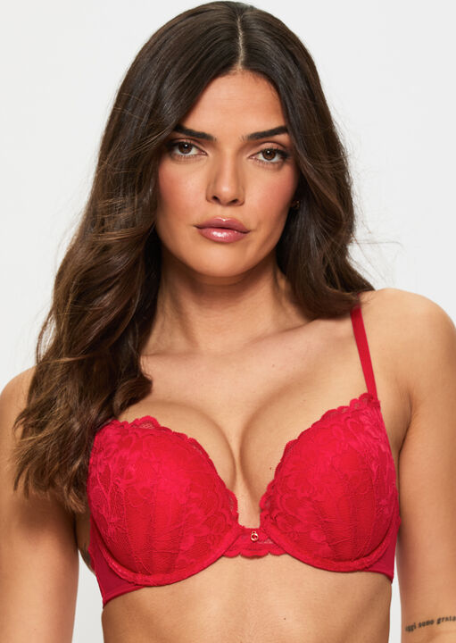 ann summers Sexy Lace Padded Boost Bra Red