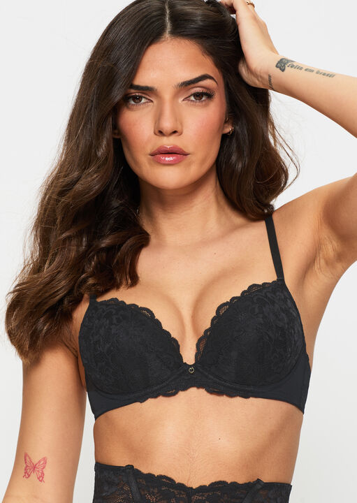 ann Summers Sexy Lace Padded Plunge Bra Black
