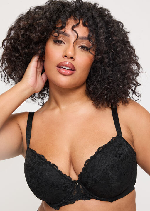 ann Summers Sexy Lace Padded Plunge Bra Black